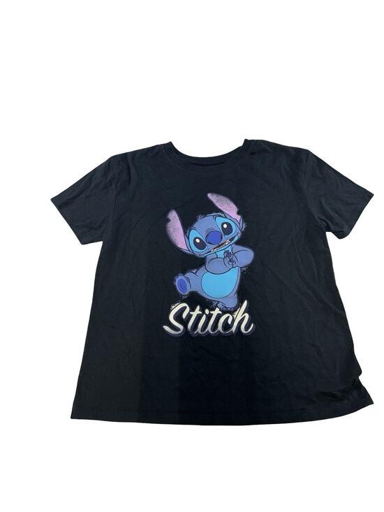 Disney Tops - Disney Stitch Graphic T-Shirt Women’s XS Black Short Sleeve Lilo & Stitch Cute